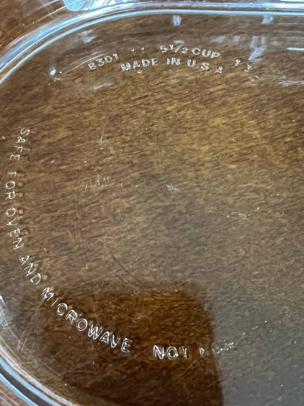 Vintage PYREX Clear Glass 2 Part
Divided dish - Picture 7 of 8